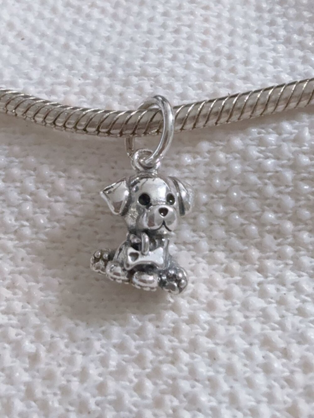 Labrador Puppy Dog Dangle Silver Charm For Pandora Bracelet Pendant Charm